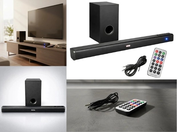 &uu PARLANTE BT BLUETOOTH BARRA + SUBWOOFER  E-5111